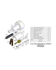 Agilent Technologies Starter Kit, 7.5 mm, 320 µL, reduced 13C. Includes packing toolkit, 5 rotor assemblies and 6 sets of spare spacers and caps. Redu
