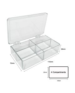 MTC Bio MultiBox, 4 compartments, 85 x 85 x 30mm