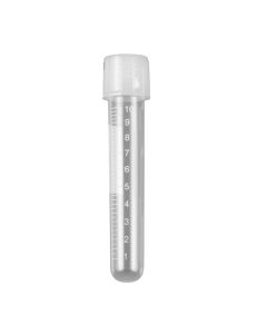 MTC Bio Culture Tube, 14mL, 17 x 100mm, PP, w/ attached 2-position screw-cap, printed graduations, sterile, 20 bags of 25 tubes, 500/case