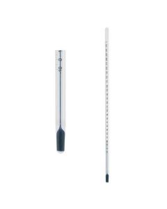 Chemglass Bulb Immersion, Mineral Spirit Filled, Thermometer With Engraved Stem. Stem Od Is 5.5mm To 6.0mm With Overall Length As Listed. Each Thermometer Is Supplied With A #106 Viton O-Ring For Suspension Of Thermometer In Open Distillation Systems.