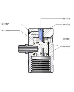 Perkin Elmer Dpc Clamp Screw For High Pressure 100 Ml, 100 Ba - PE (Additional S&H or Hazmat Fees May Apply)