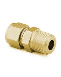 Perkin Elmer Brass Male Connector, Size: 1/8in To 1/8in Npt - PE (Additional S&H or Hazmat Fees May Apply)