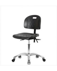 Neta ECOM Handle Polyurethane Desk Height Chair - Chrome Base Tilt Chrome