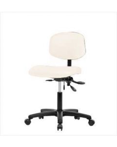 Neta ECOM Vinyl Desk Height Chair - Nylon Base, Casters Adobe Vinyl