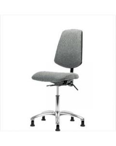 Neta ECOM Fabric Desk Height Chair - Medium Back Chrome Base Tilt
