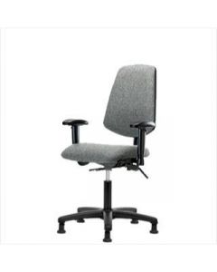 Neta ECOM Fabric Desk Height Chair - Medium Back Nylon Base Tilt