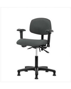 Neta ECOM Fabric Desk Height Chair - Nylon Base Tilt Arms Glides