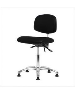 Neta ECOM Esd/Clean Room Medium Bench Height Chair - Chrome Base Glides