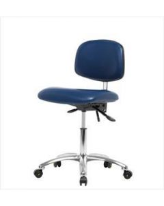 Neta ECOM Esd/Clean Room Desk Height Chair - Chrome Base Tilt ESD