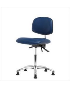 Neta ECOM Esd/Clean Room Desk Height Chair - Chrome Base Tilt Glides