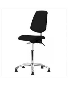 Neta ECOM Esd/Clean Room Vinyl Desk Height Chair - Medium Back Chrome