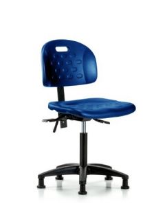 Neta ECOM Newport Industrial Blue Polyurethane Medium Bench Height Chair