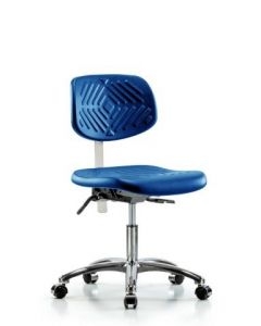Neta ECOM Class 10 Clean Room Blue Polyurethane Desk Height Chair