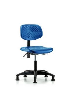 Neta ECOM Blue Polyurethane Desk Height Chair Adjustable From 16.25-21.5 Inches