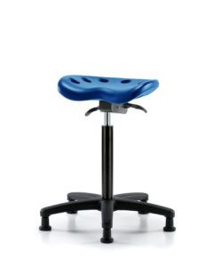 Neta ECOM Blue Polyurethane Tractor Standing Height Sit-Stand Adjustable From 22.5-32 Inches