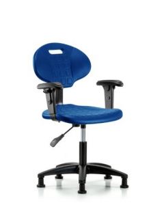 Neta ECOM Core Industrial Blue Polyurethane Desk Height Chair