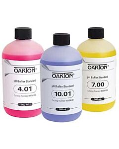 Antylia Oakton Buffer Pack; 10 x 500 mL of each pH 4.01, 7.00, and 10.01