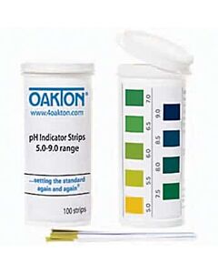 Antylia Oakton pH Indicator Strips, 5 to 9, 100/pk