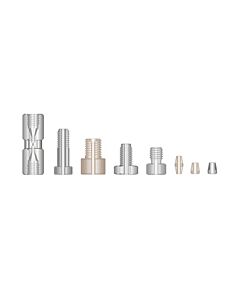 Optimize Oem Specific Fittings; Parker Style Union For 1/16 Inch Od Tubing, W/ Nuts & Ferrules, .010 Inch Thru