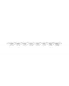 Corning Axygen PCR 1 x 8 Strip Flat Caps, Fit 0.2mL PCR Tube Strips, Ultra-Clear, Nonsterile