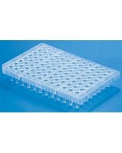 Corning Axygen 96 Well Polypropylene PCR Microplate with Bar Code, Half Skirt, Clear, Nonsterile