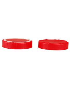 Qorpak Red Polypropylene Lid For Packo, Fits 300 - 1,300ml