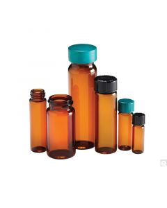 Qorpak 12 X 35mm 0.50 Dram (1.85ml) Amber Borosilicate Vial With 8-425 Neck Finish, Vial Only