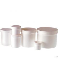 Qorpak 8oz (240ml) White Polypropylene Jar With 70-400 White Polypropylene Unlined Cap Attached