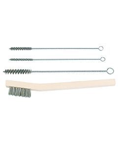 Restek Stainless-Steel Tube Brushes/Surface Brush, 4-Piece Set