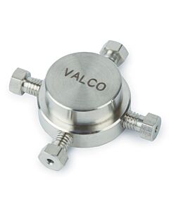Restek Valco Fitting, Zero-Dead-Volume Internal Cross, 1/16" Tube, 0.25 mm Bore, ea.