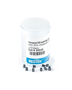 Restek Ferrules, Capillary, Vespel/Graphite for 1/16" Compression-Type Fittings, VG2, 60% Vespel/40% Graphite, 1/16" Blank, 10-pk.