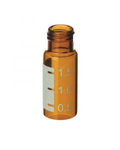 Restek Short-Cap Vial with Grad Marking Spot, 9-425 Screw-Thread, 2.0 mL, 9 mm, 12 x 32 (vial only), Amber, 100-pk.