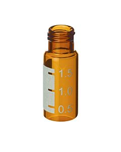 Restek Short-Cap Vial with Grad Marking Spot, 9-425 Screw-Thread, 2.0 mL, 9 mm, 12 x 32 (vial only), Amber, 1000-pk.