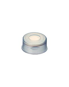Restek Snap Ring Vial Caps w/Septa, Clear, Polypropylene PTFE/Sil, 2.0 mL, 11 mm, 100-pk.
