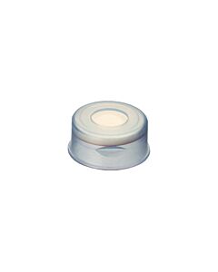 Restek Snap Ring Vial Caps w/Septa, Clear, Polypropylene PTFE/Sil, 2.0 mL, 11 mm, 1000-pk.