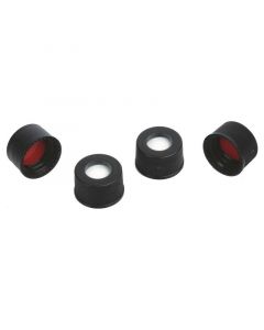 Restek WISP 48 Screw-Thread Caps and Red PTFE/Silicone Septa, 4.0 mL, Preassembled, 1000-pk.