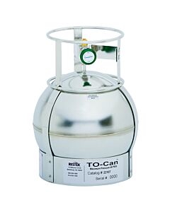 Restek TO-Can Air Sampling Canister, 6 L, 1/4" Swagelok SS4H Bellows-Sealed Valve, 2-Port Only, Stainless Steel Only