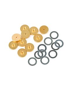 Restek Replacement Inlet Seals, 0.8 mm, Gold-Plated, for Thermo TRACE 1300/1310, 1600/1610 and/or PerkinElmer Clarus 590/690 GCs, 10-pk.