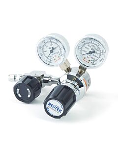 Restek Dual-Stage, Ultra-High Purity Inert Gas Regulator DIN 477 #1, Chrome-Plated Brass