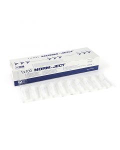Restek Norm-Ject Plastic Syringe 3ml Luer Lock Tip 100pk