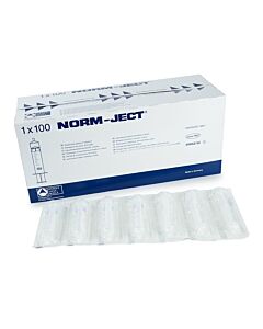 Restek Norm-Ject Plastic Syringe, 20 mL Luer Lock Tip, 100-pk.