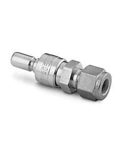 Restek Swagelok Fitting, 1/4" Male Quick Coupling, without Shutoff, Stainless Steel, ea.