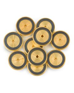 Restek Flip Seal Dual Vespel Ring Inlet Seals, 1.2 mm, Gold-Plated, 10-pk.