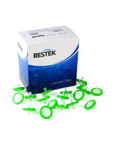 Restek Syringe Filter 25mm 0.22um Pes Green Luer Lock 100-Pk