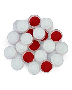 Restek Poly Crimp-Top/Snap-Top Caps and PTFE/Silicone Septa, Clear, 2.0 mL, 11 mm, 100-pk.