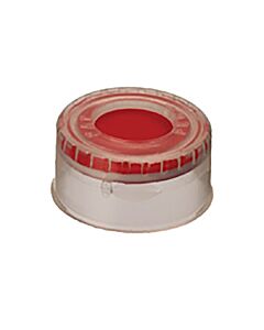 Restek Poly Crimp-Top/Snap-Top Caps and PTFE/Silicone/PTFE Septa, Clear, 2.0 mL, 11 mm, 100-pk.