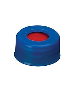 Restek Poly Crimp-Top/Snap-Top Caps and PTFE/Silicone/PTFE Septa, Blue, 2.0 mL, 11 mm, 100-pk.