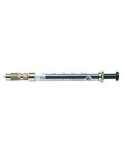 Restek Syringe, SGE (2.5 mL), Gas-Tight Fitted with Luer Lock Push-Pull Shut-Off Valve