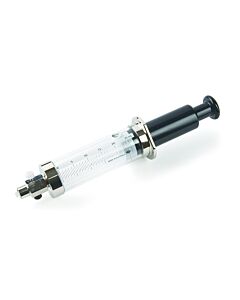 Restek Syringe, SGE (25 mL), Gas-Tight Fitted with Luer Lock Push Shut-Off Valve