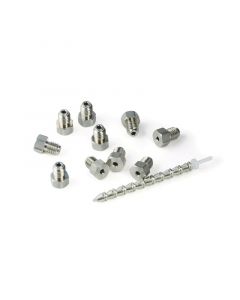 Restek Fitting Stainless Steel 1/16" Male Nut 1/16" Front And Back